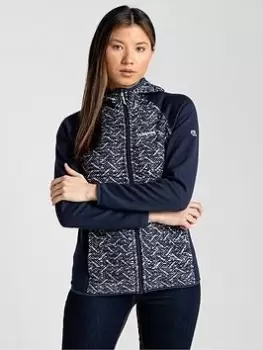 Image of Craghoppers Alliva Hooded Fz Fleece Jacket, Navy, Size 8, Women