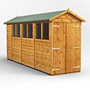 Image of Power Garden Shed 144PADD Golden Brown 14x4