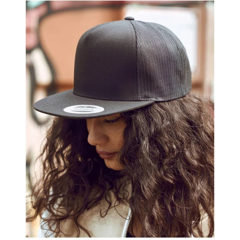 Image of Flexfit Mens Classic Trucker Cap in White White Male One Size