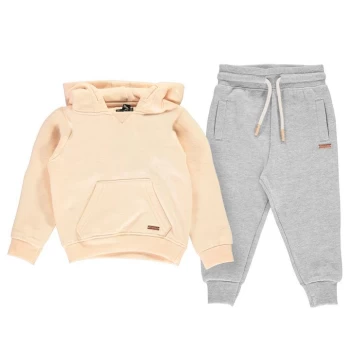 Image of Firetrap 2 Piece Jogging Set Baby Girls - Blush/Grey