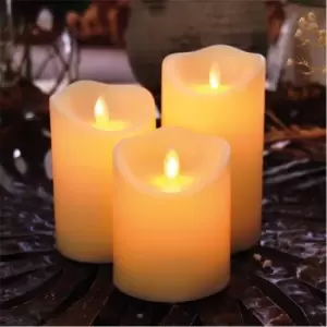 Image of The Spirit Of Christmas Set3 LED Candles 31 - Cream