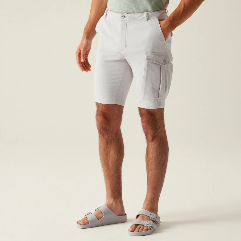 Image of Regatta Regatta Men 'Bendrick' Cotton Shorts in Grey Size: 32 Grey 32 Male 5063516013846