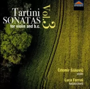 Image of Tartini Sonatas for Violin and BC - Volume 3 by Giuseppe Tartini CD Album