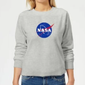 Image of NASA Logo Insignia Womens Sweatshirt - Grey - M