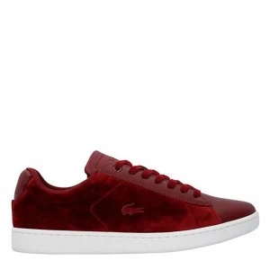 Image of Lacoste Carnaby Evo Trainers - Burg/Wht