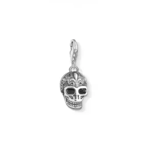 Image of Thomas Sabo Charm Club Fleur-de-Lis Skull Charm 1546-637-21