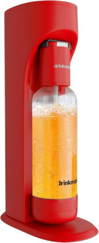 Image of Drinkmate Omnifizz Sparkling Water Soda Maker, Royal Red
