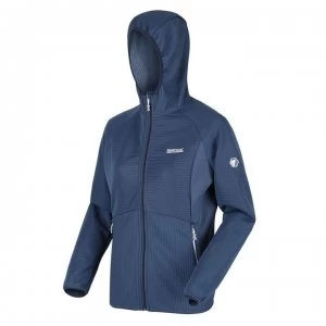 Image of Regatta Womens Terota Full Zip Hooded Fleece - Dark Denim