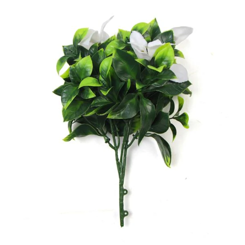 Image of N/A 30cm UV Resistant White Flower Bush Artificial