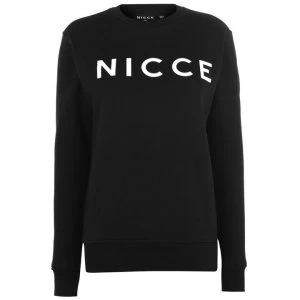 Image of Nicce Logo Sweat Womens - Black