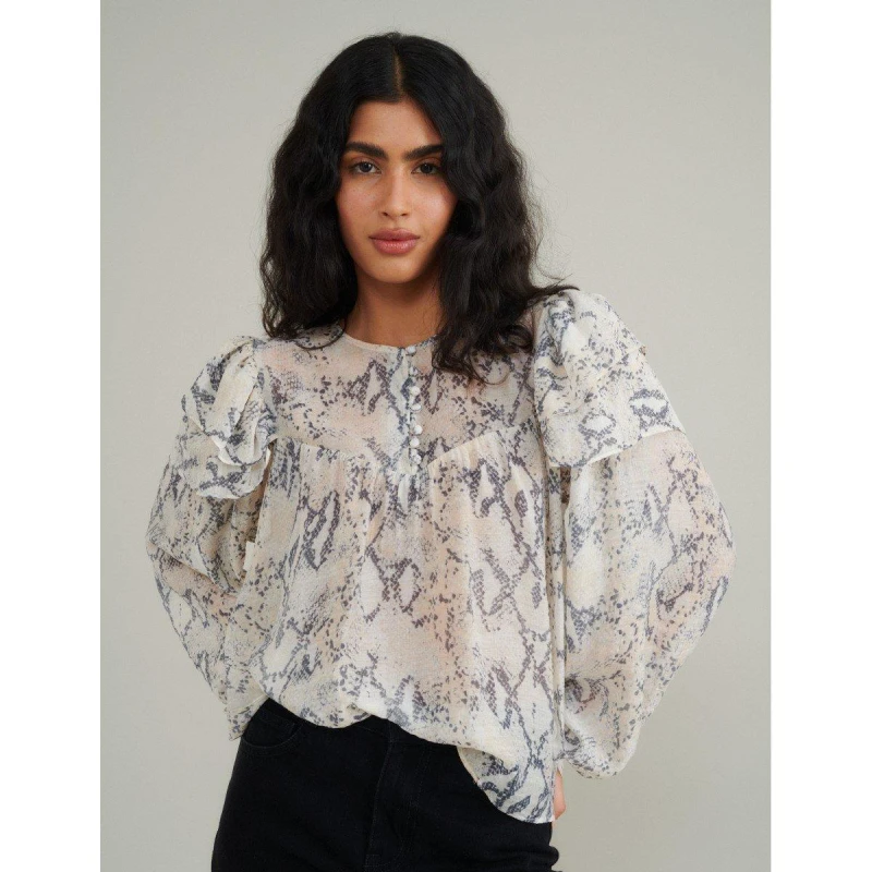 Image of Nobodys Child Tilda Snake Top White female 8 (XS)