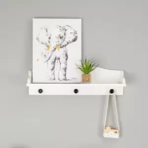 Image of Childhome Elephant Head Oil Painting White