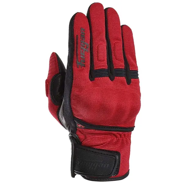 Image of Furygan 4486-338 Gloves Jet Lady D3O Burgundy Black Size M