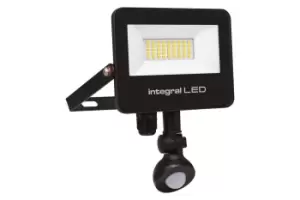 Image of Super Slim 2 Floodlight IP67 3000LM 30W 4000K PIR 120° Non Dimmable 100LM/W Black
