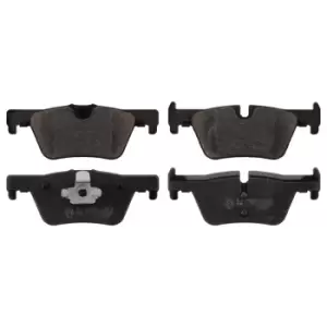 Image of Brake Pad Set ADB114222 by Blue Print rear axle