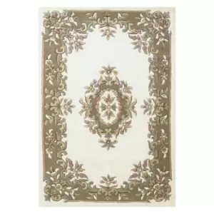 Image of Oriental Weavers Royal Indian Rug Aubusson Ivory Gold 200X285cm