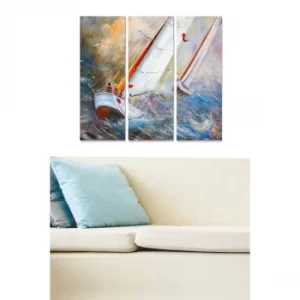 Image of MDF38411098 Multicolor Decorative MDF Painting (3 Pieces)