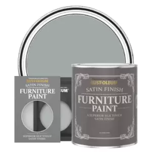 Image of Rust-Oleum Satin Furniture & Trim Paint - PITCH GREY - 750ml