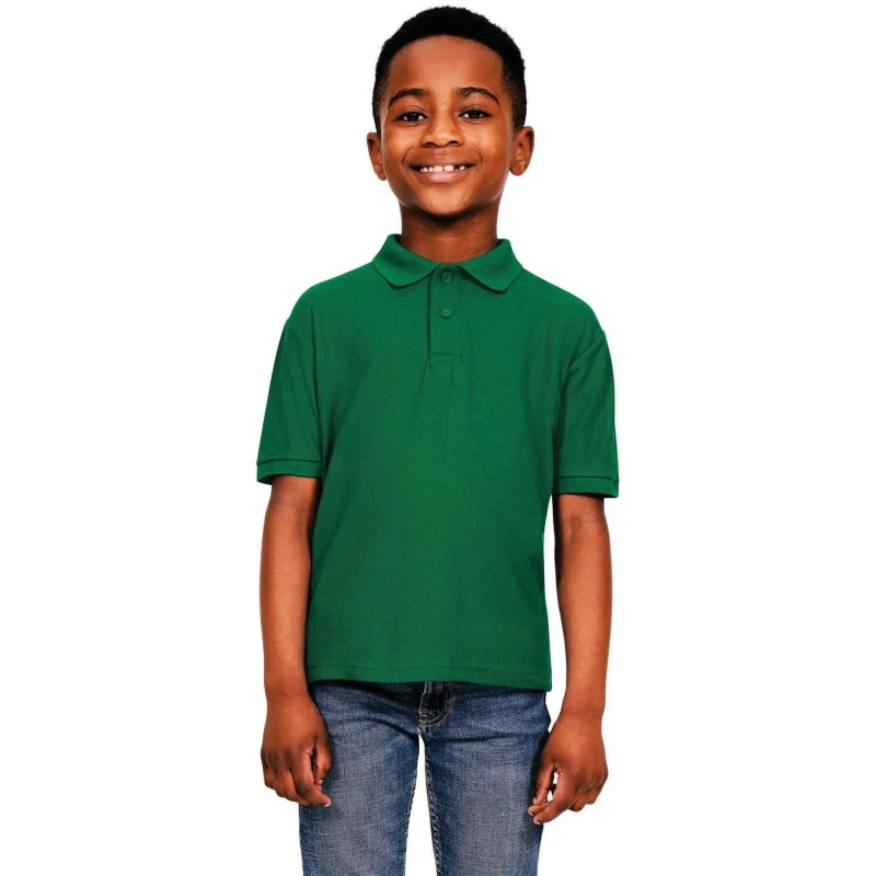 Image of Casual Classics Casual Classic Polo in Green Size: 9-10 Years Green Unisex 9-10 Years