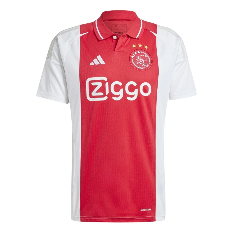 Image of adidas Ajax Amsterdam Home Shirt 2024 2025 Adults - White White XL