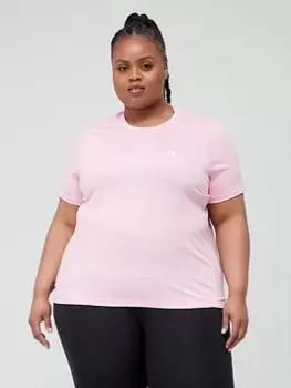 Image of adidas Minimal Tee (Plus Size) - Pink, Size 2X, Women