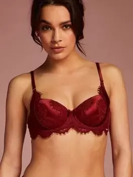 Image of Hunkemoller Hannako Padded Bra, Red, Size 38Dd, Women