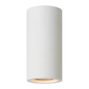 Image of Lucide gipsy - Surface Mounted Plaster Ceiling Spotlight Medium - Ø7cm - 1xGU10 - White
