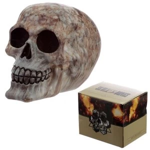 Image of Marble Effect Skull Ornament