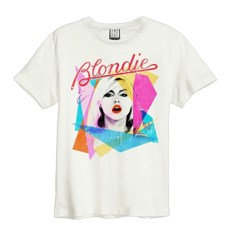 Image of Amplified Amplified Men Ahoy 80s Blondie T-Shirt in White Size: X-Small White XS Male 5059699757097