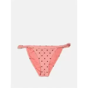 Image of Skinny Dip Polka Dot Kini Bikini Bottoms - Pink