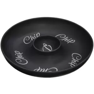Image of Premier Housewares Mange Chip & Dip Dish - Black