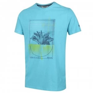 Image of Regatta Cline IV Graphic Tshirt - Maui Blue