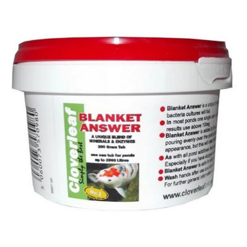 Image of Cloverleaf Blanket Answer Pond Treatment 200g White unisex
