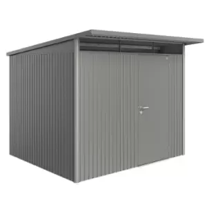 Image of Biohort AvantGarde Metal Shed A6 Standard door 8' 5'' x 8' 5'' - Quartz Grey