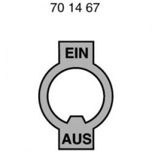 Image of Marquardt 240.002.021 ON OFF Sign W x H 16mm x 28mm Nickel plated metal Metal