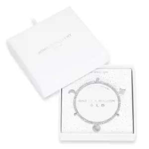 Image of Life's A Charm One In A Million Silver Charm 17.5cm Stretch Bracelet 3899