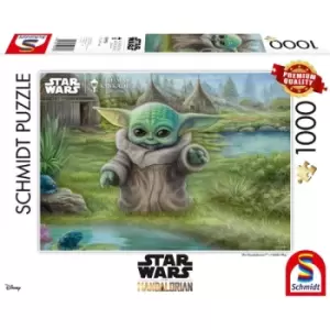 Image of Thomas Kinkade: Disney Star Wars The Mandalorian - Childs Play 1000 Piece Jigsaw Puzzle