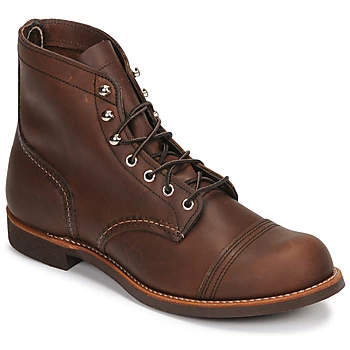 Image of Red Wing 6" IRON RANGER mens Mid Boots in Brown,8,9,9.5,10.5,8.5,7.5,9.5,6,7,8,9,10,11,12