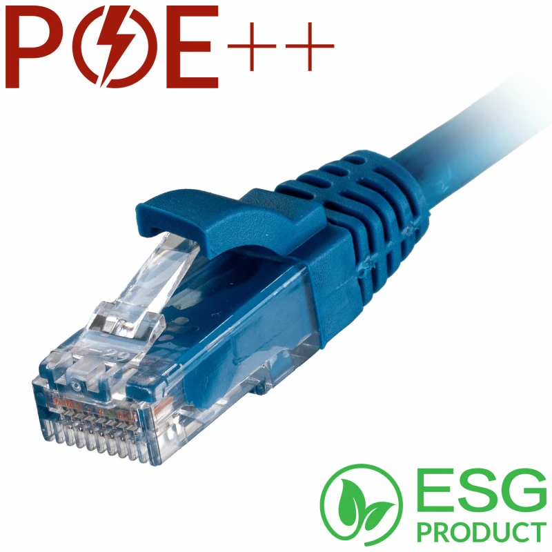 Image of Cablenet Cablenet 2m Cat6 RJ45 Blue U/UTP LSOH 24AWG Snagless Booted Patch Lead (PK 100) L60-4020B