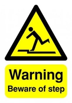 Image of Extra Value HA21451S A5 Warning Sign - Beware of Step