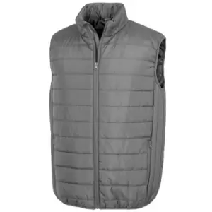 Image of Result Mens Promo Core Padded Body Warmer (S) (Grey)