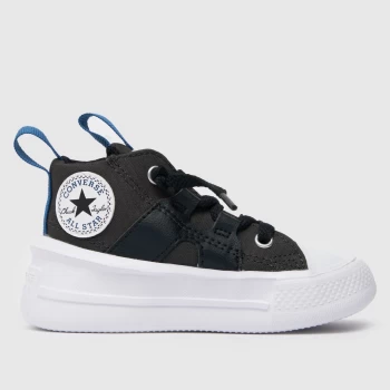 Image of Converse Black & White Ultra Color Pop Trainers Toddler