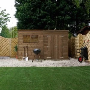 Image of Mercia Pressure Treated Pent Shed - 12' x 7'