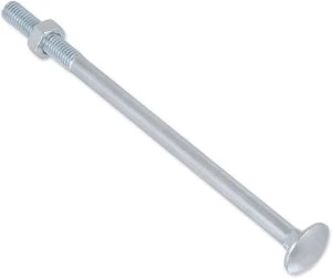 Image of Coach Bolt and Nut Stainless Steel M8 150mm Pack of 2