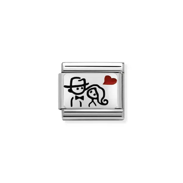 Image of Nomination 330208/10 Composable Classic PLATES OXIDIZED Jewellery