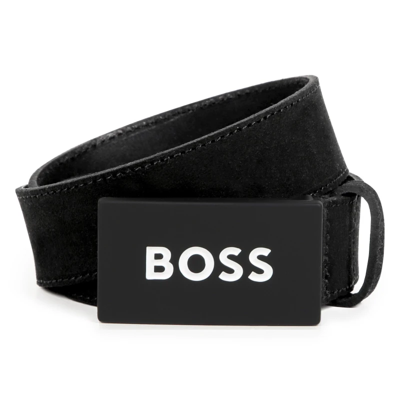 Image of Boss Logo Belt Juniors - Black 3 - 4 Years