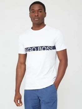 Image of Boss Rn Logo Short Sleeve T-Shirt - White