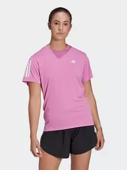 Image of adidas Own The Run Tee, Lilac, Size XS, Women