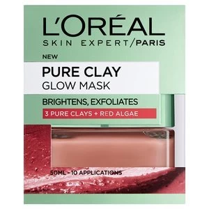 Image of LOreal Paris Pure Clay Glow Face Mask 50ml