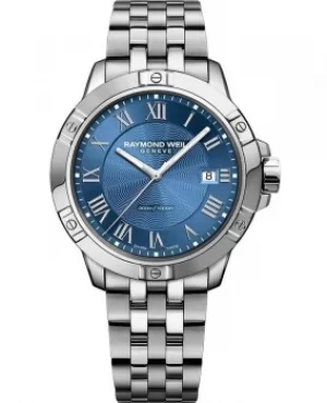 Image of Raymond Weil Tango Blue Dial Stainless Steel Mens Watch 8160-ST-00508 8160-ST-00508